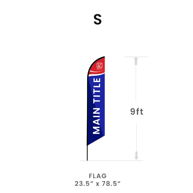 9′ Feather Flag (Small)