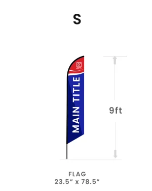 9′ Feather Flag (Small)