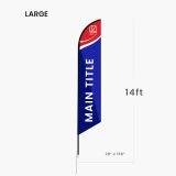 Custom Advertising Flags Feather Advertising Flags for Businesses Outdoor Custom Advertising Flags Event Advertising Flags Promotional Feather Flags
