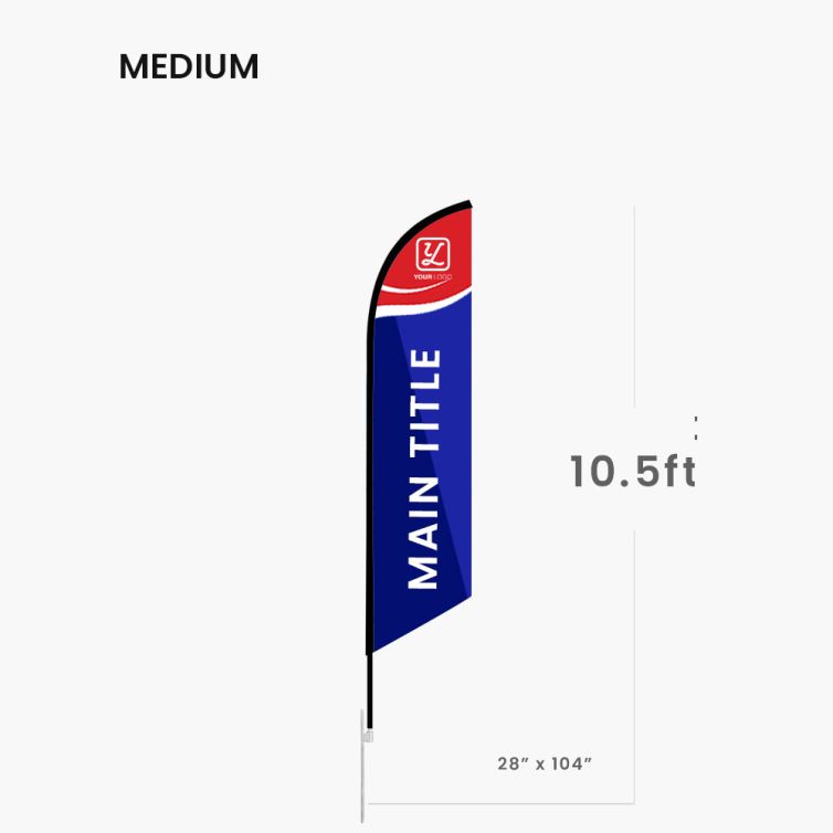 10.5′ Feather Flag (Medium)